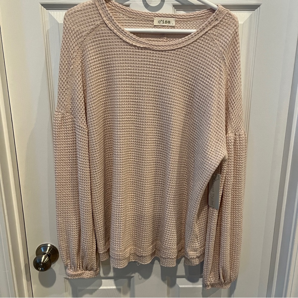 NWT Waffle Knit Blouse